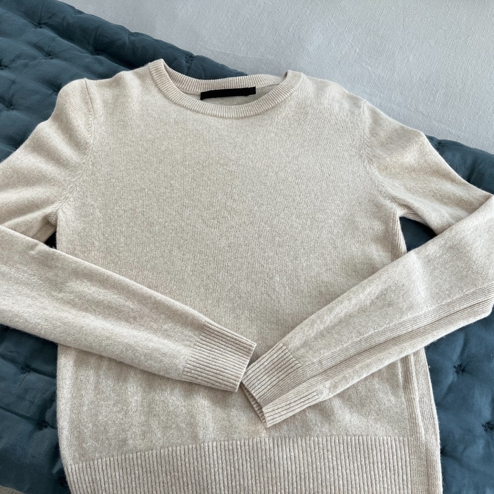Jenni Kayne Everyday Crewneck sweater wool cashmere blend size S